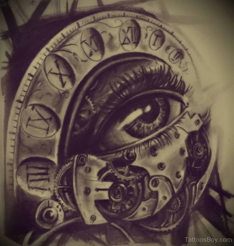 Got to do my rendition of the eye/clock today on a great client. #eye  #realistictattoo #blackandgreytattoo . . I had to desaturate this ... |  Instagram