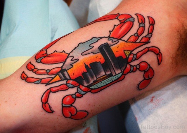 Hermit crab by @rabtattoo - Tattoogrid.net