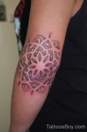 Tribal Mandla Flower Tattoo-TB166