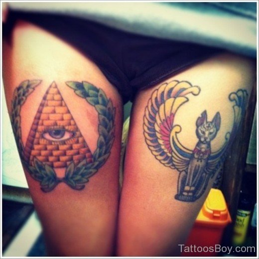 Fantastic Thigh Tattoo