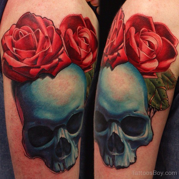 Rose Flower And Skull Tattoo Design Tattoo Designs Tattoo Pictures 1729