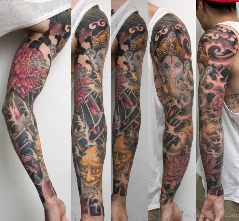 Venetian Tattoo Gathering : Tattoos : Half-Sleeve : Ganesha