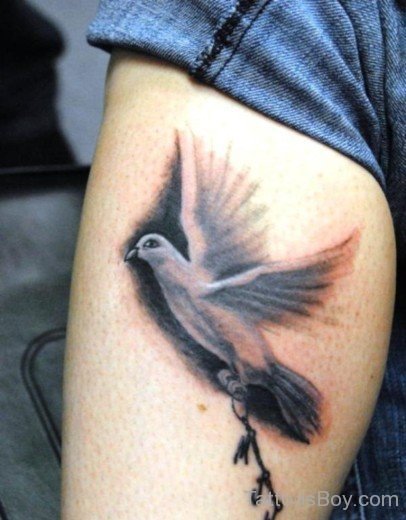 Bird Tattoo Design On Leg-TB14018