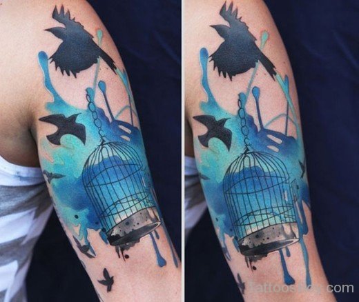 Cage And Bird Tattoo